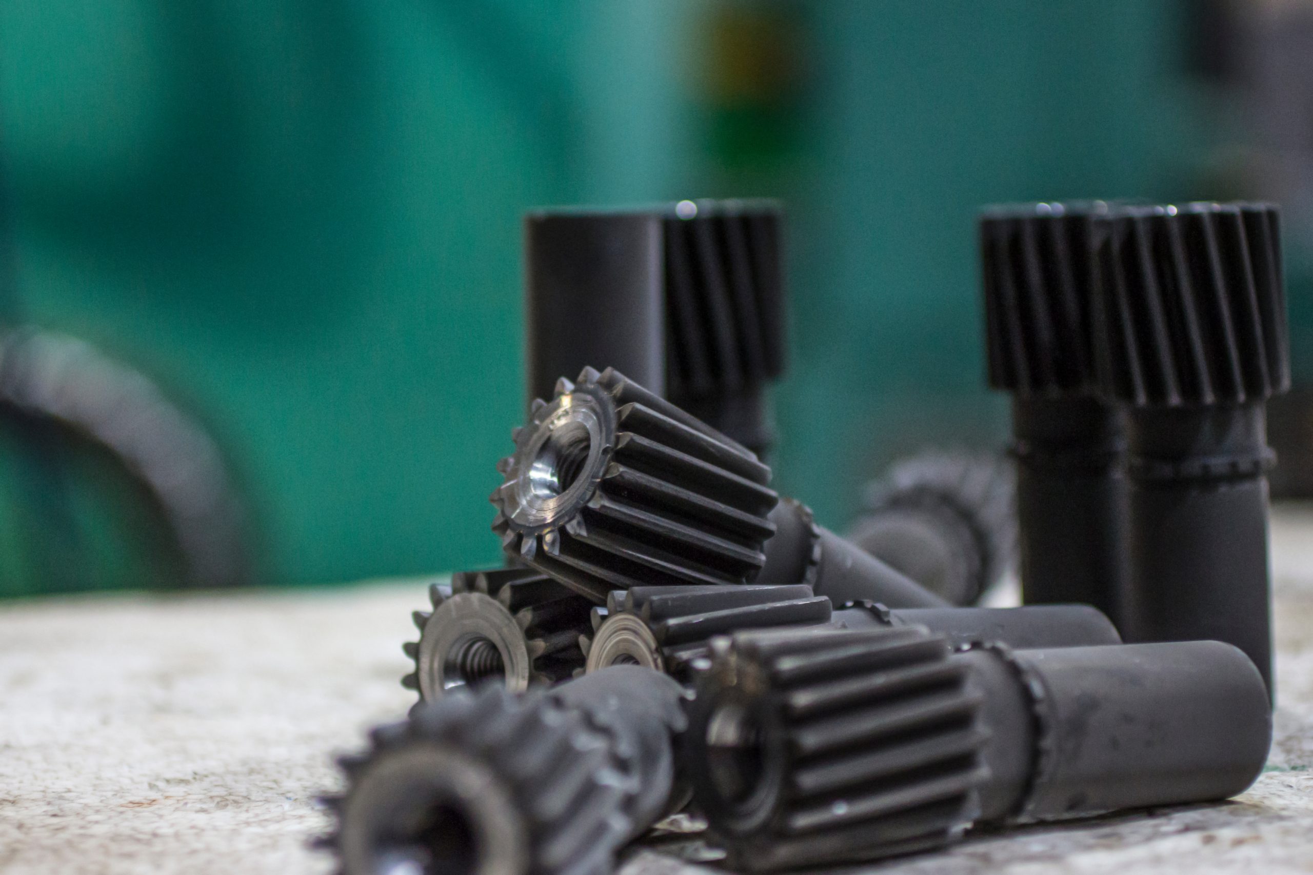 Shaft,Gear,After,The,Nitriding,Process,With,An,Oblique,Tooth