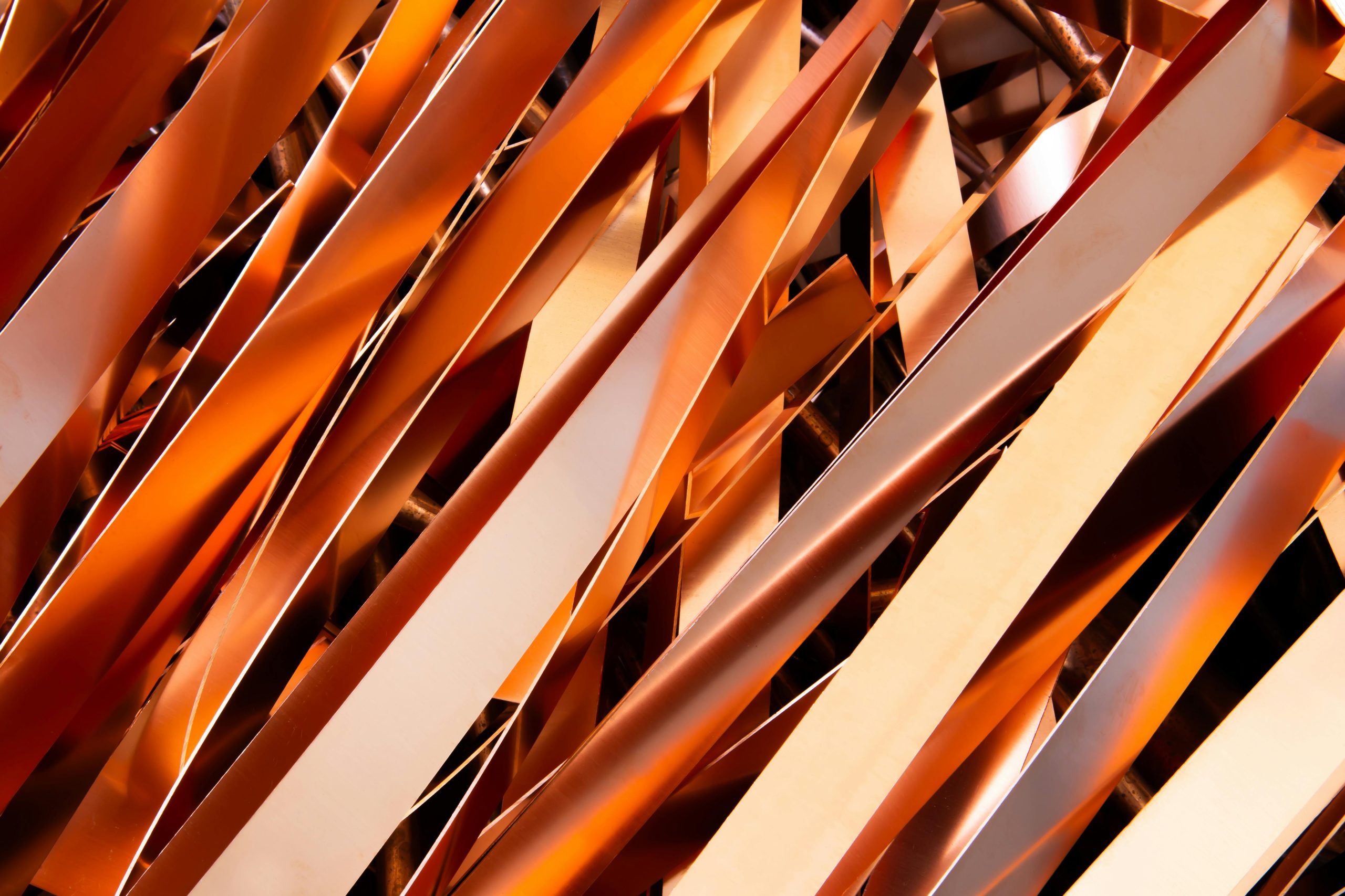 copper plated metal strips