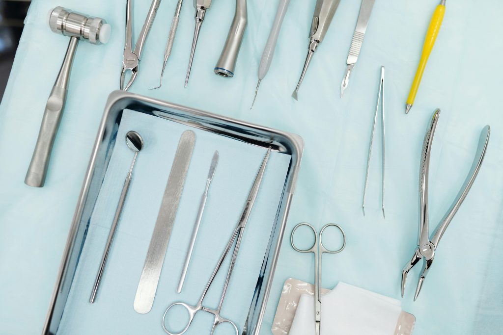 Anodized surgical tools - Silvex Inc. anodize examples